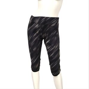 The North Face Black Gray Cropped Leggings Womens size XL